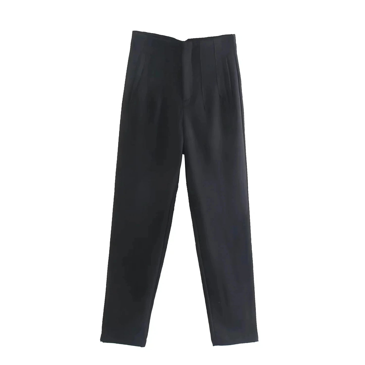 Woman Solid Trouser High Waist Slim Zipper Fly Long Pants Female Wild Commute Office Lady Woman \