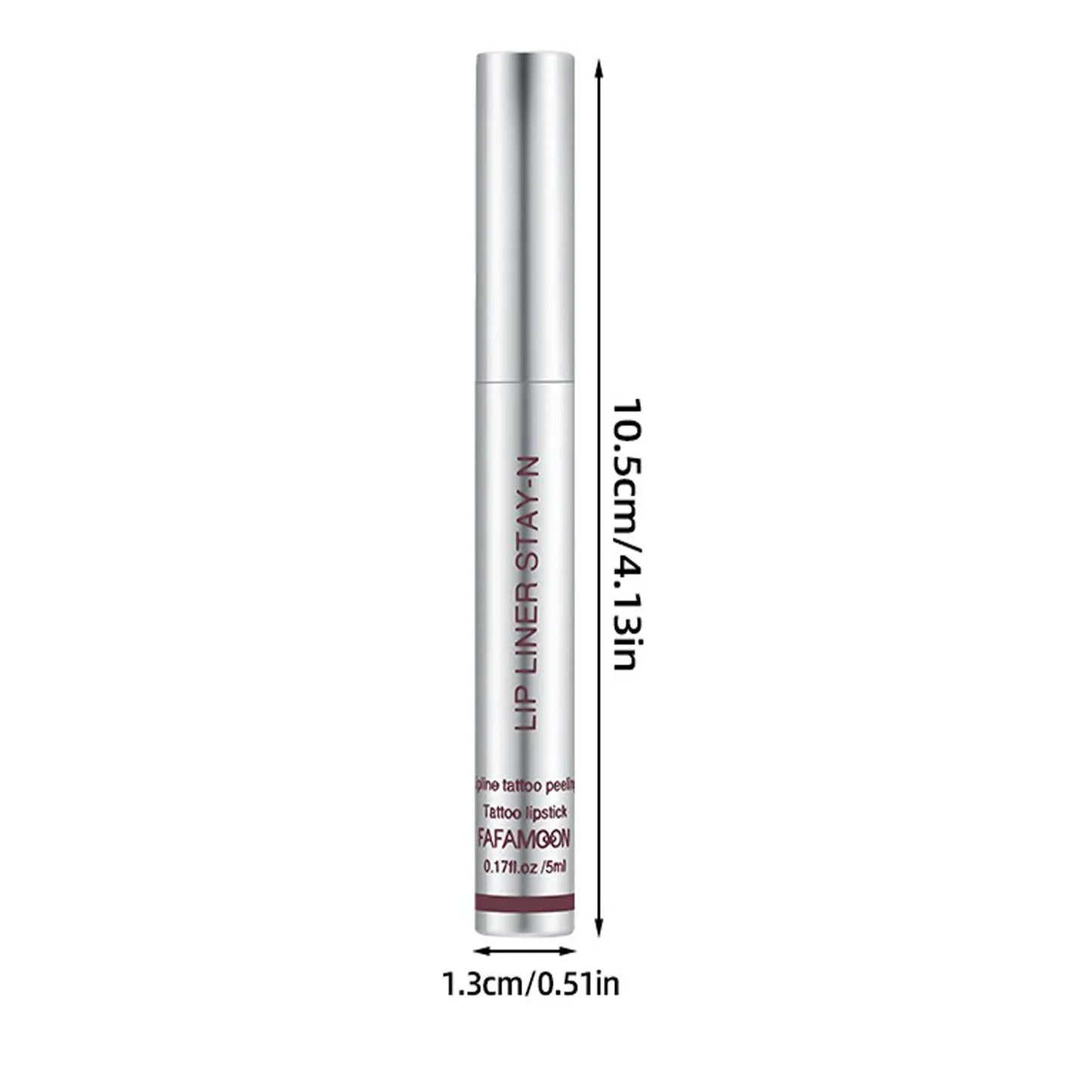 6 Colors Waterproof Lip Liner Peel Off Tattoo Lip Gloss Long Lasting Matte Lip Tint Black Contour Tear-off Makeup Stain Cosmetic