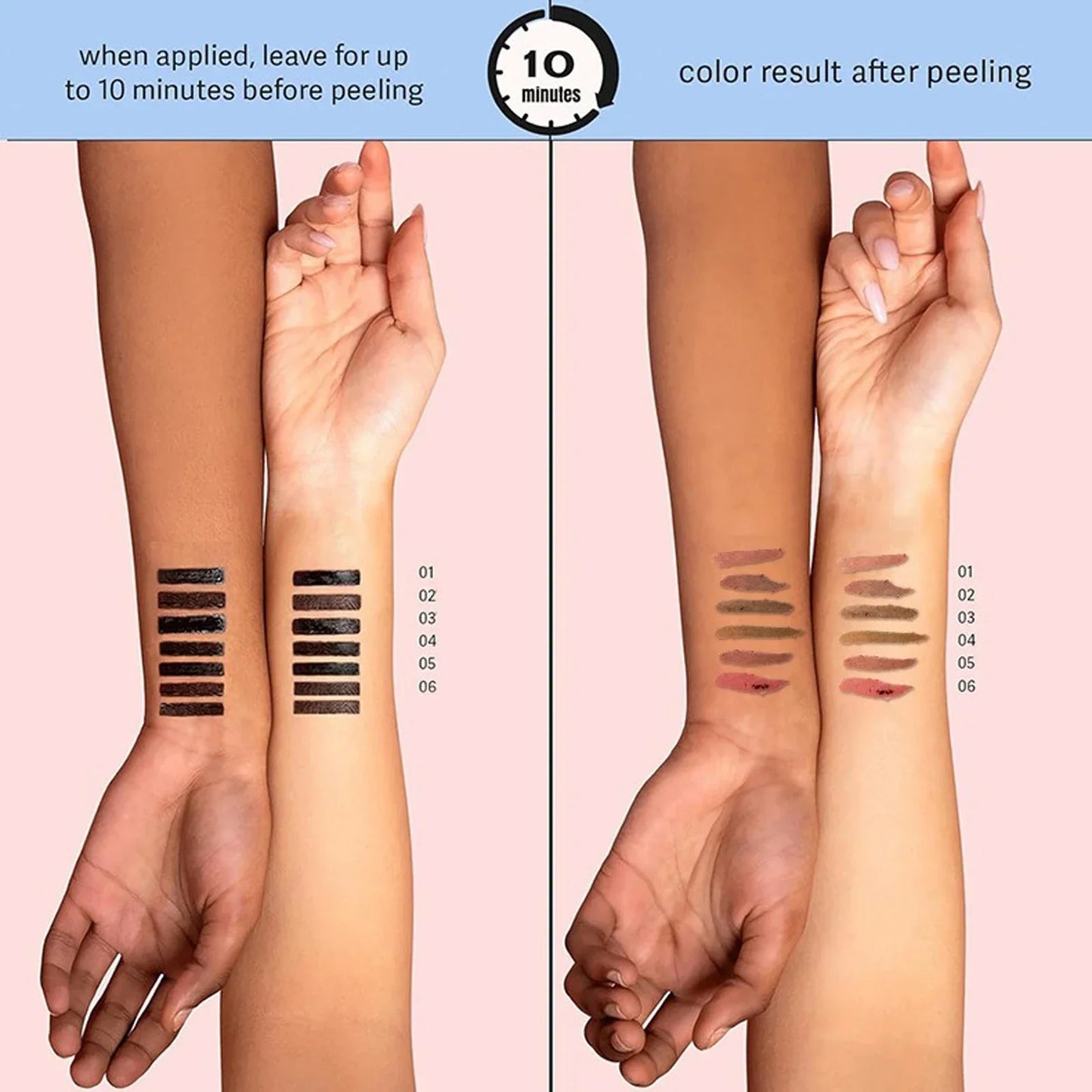 6 Colors Waterproof Lip Liner Peel Off Tattoo Lip Gloss Long Lasting Matte Lip Tint Black Contour Tear-off Makeup Stain Cosmetic