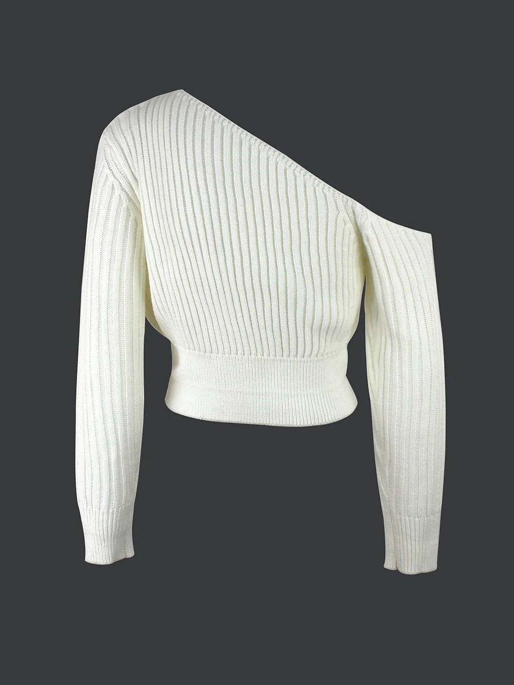 Women's long-sleeved off-the-shoulder casual sweater spring, autumn and winter